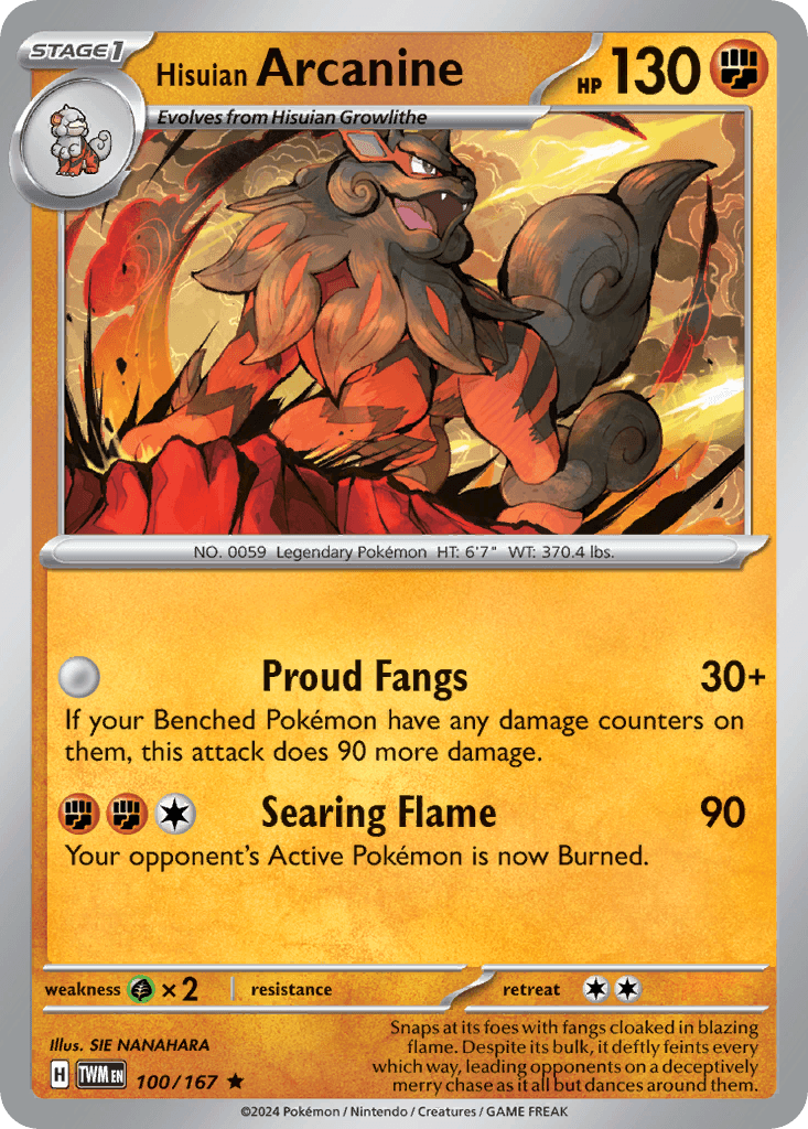 Hisuian Arcanine (100/167)