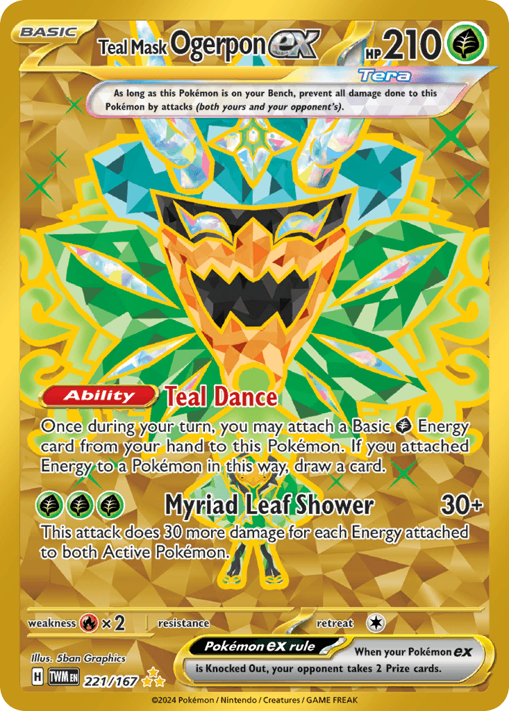 Teal Mask Ogerpon ex (221/167)