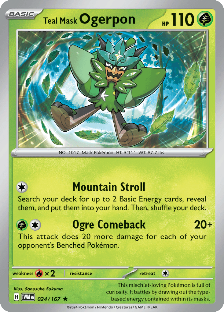Teal Mask Ogerpon (024/167)