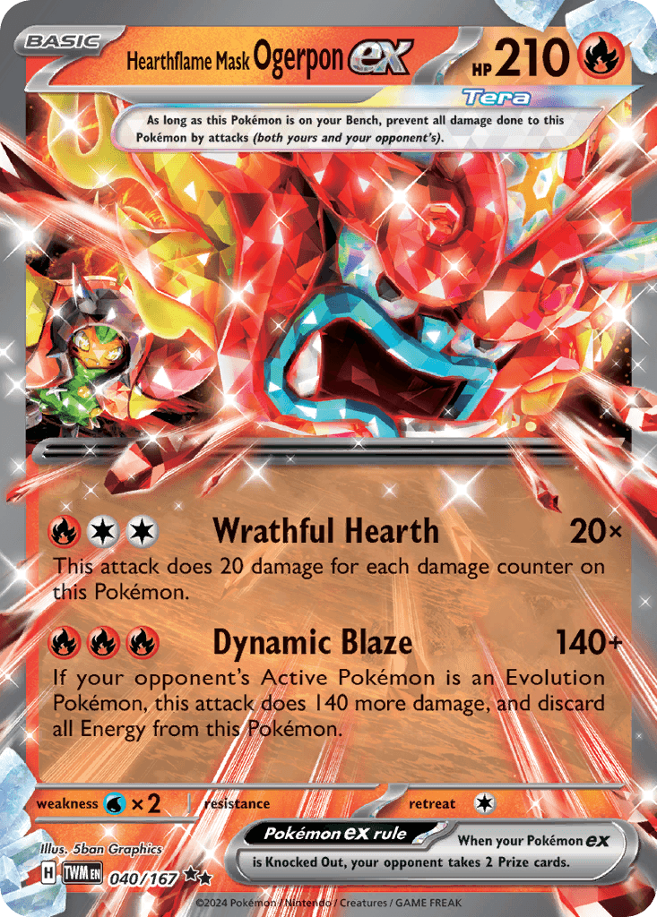 Hearthflame Mask Ogerpon ex (040/167)