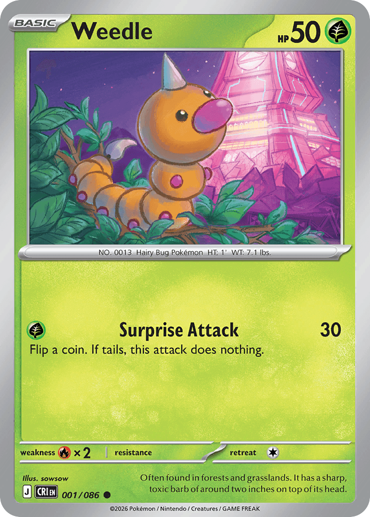 Weedle (001/086)