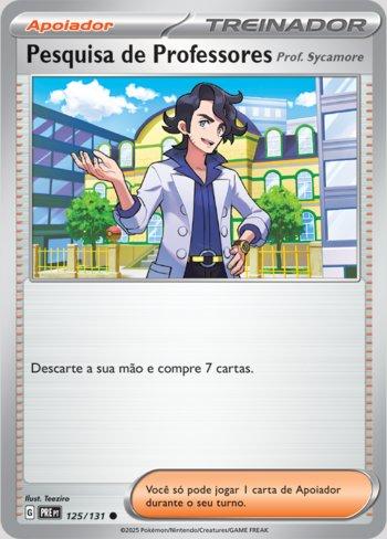 Pesquisa de Professores: Prof. Sycamore